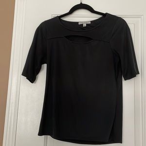 Black Cut-Out Top